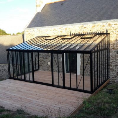 Installation serre adossée victorian – Cleden Cap Sizun (29 – Finistère)