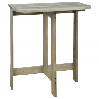 Table murale pliante en pin gris (Vue 0)