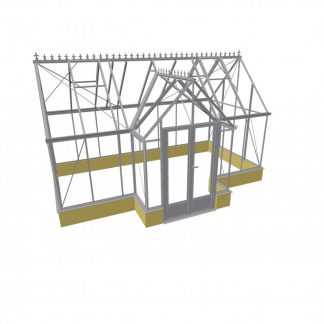 Serre victorian en T avec muret - Structure aluminium - Victorian Mur Alu (Vue 0)