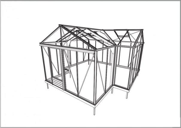 Serre d’ornement Orangerie classique - Structure aluminium - Euro T Classic Alu (Vue 2)