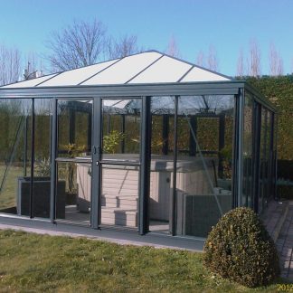 Jardin d'hiver quatre pentes - Structure aluminium - Euro Pyra Stretched Alu (Vue 0)