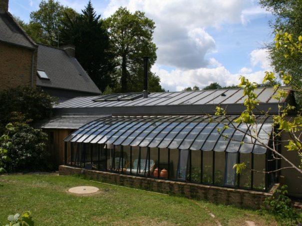 Serre à l'ancienne monopente sur muret - Structure aluminium - Éléonore sur Muret (Vue 4)