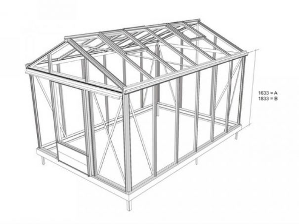 Serre de culture tropicale victorian - Structure aluminium - Tropic Maxi Victorian (Vue 9)