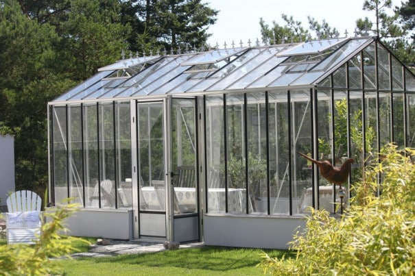 Serre de jardin classique autonome sur muret - Structure aluminium - Euro Gothic Alu (Vue 0)