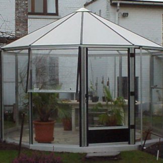 Kiosque de jardin hexagonal - Structure aluminium - Euro Rondon Alu (Vue 0)