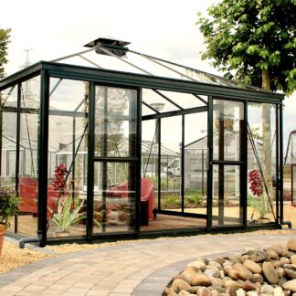 Serre quatre pentes style Victorien - Structure aluminium - Euro Pyra Victorian (Vue 0)