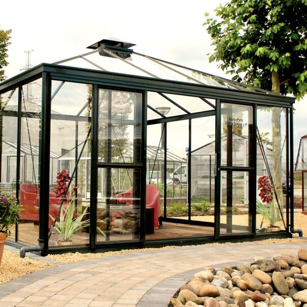 Serre quatre pentes style Victorien - Structure aluminium - Euro Pyra Victorian (Vue 0)