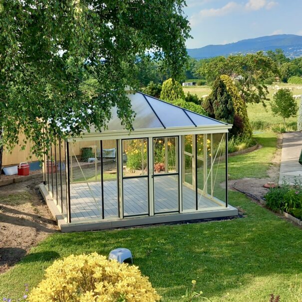 Serre quatre pentes style Victorien - Structure aluminium - Euro Pyra Victorian (Vue 2)