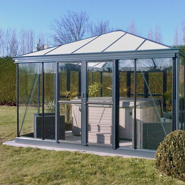 Serre quatre pentes style Victorien - Structure aluminium - Euro Pyra Victorian (Vue 5)