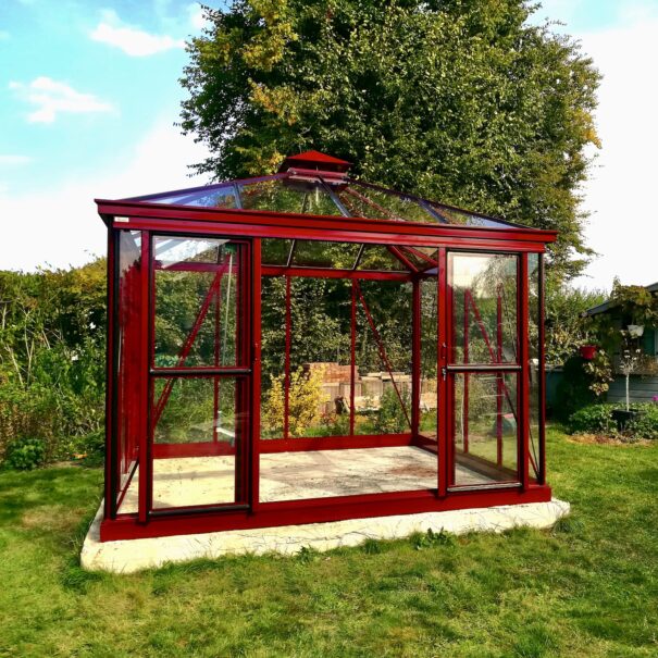 Serre quatre pentes style Victorien - Structure aluminium - Euro Pyra Victorian (Vue 3)