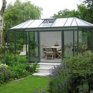 Kiosque de jardin style Victorien - Structure aluminium - Euro Exotic Victorian (Vue 0)