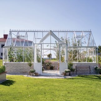 Pavillon de culture au style victorien sur muret - Structure aluminium - Victorian Mur Victorian (Vue 0)