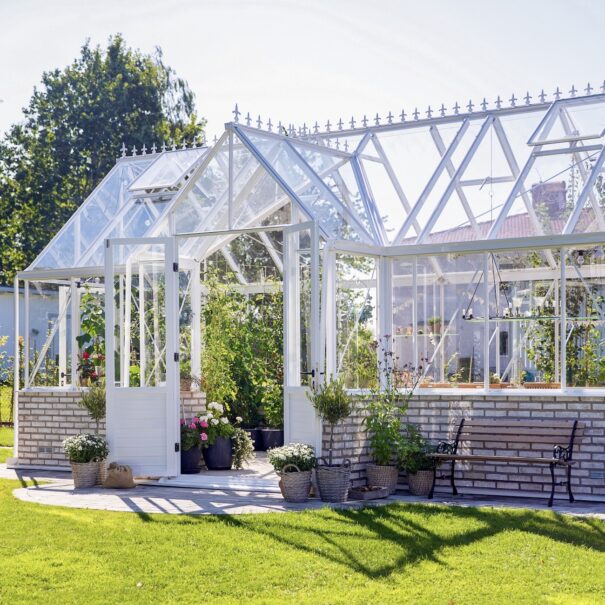 Pavillon de culture au style victorien sur muret - Structure aluminium - Victorian Mur Victorian (Vue 7)