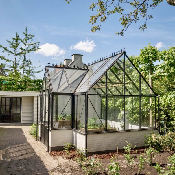 Pavillon de culture au style victorien sur muret - Structure aluminium - Victorian Mur Victorian (Vue 3)
