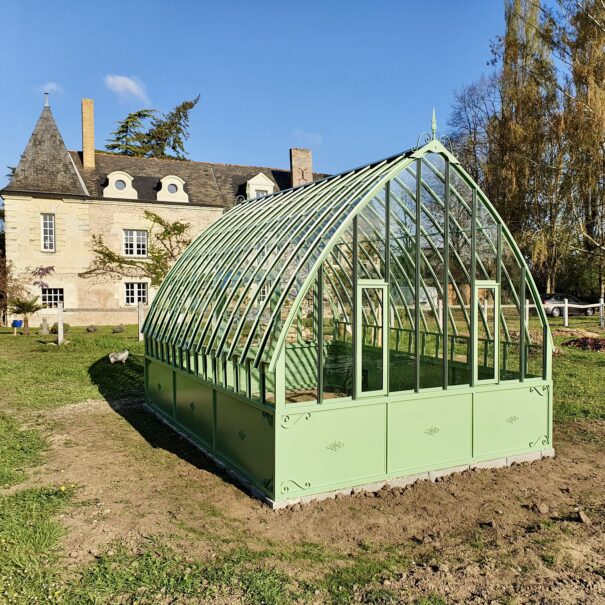Serre à l'ancienne style fer forgé avec soubassement - Verre / Aluminium - Eugénie Soubassement (Vue 16)