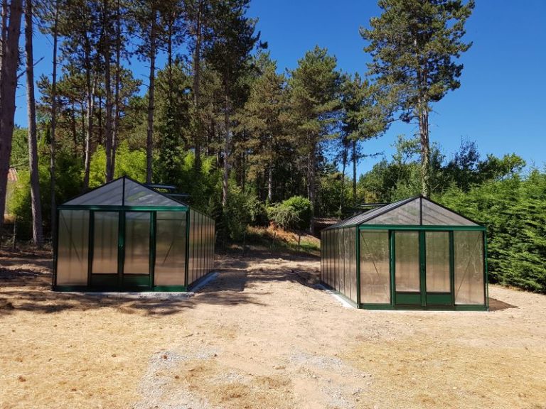 Montage d’une serre de culture – CASTELNAU D’ESTRETEFONDS (31 – Haute-Garonne) vue 1