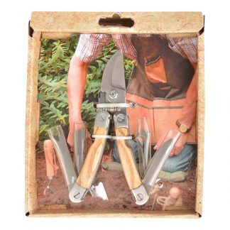 Kit Jardinage - 3 mini outils - métal et bois - Kikkerland