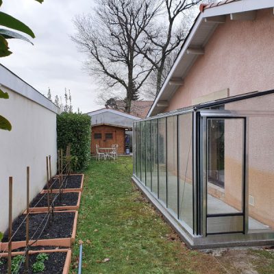 Installation d’une serre adossée – Andernos Les Bains (33 – Gironde)