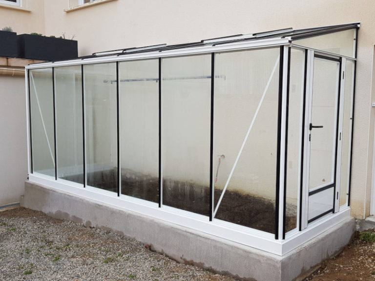 Installation d'une serre adossée - Vannes (56 – Morbihan) vue 1