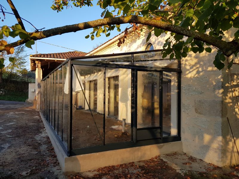 Réalisation d'une serre adossée - St Léon (31 – Haute-Garonne) vue 3