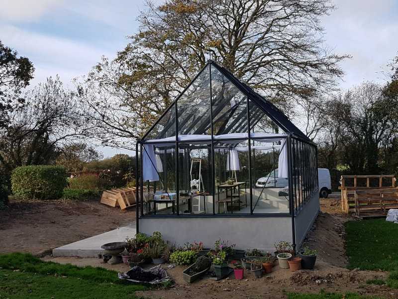 Installation d'une serre de culture pavillon - KERNOUES (29 – Finistère) vue 3