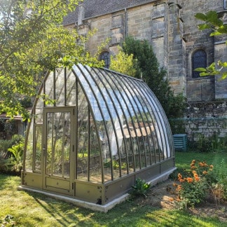 Serre de jardin à l’ancienne style fer forgé avec soubassement – Structure aluminium - Louise Soubassement (Vue 0)
