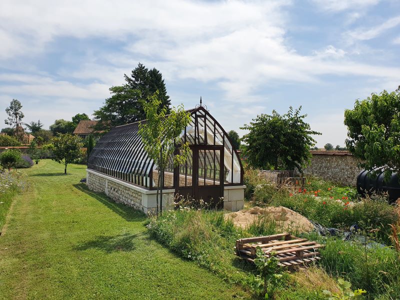 Réalisation d'une serre à l'ancienne - Le Mesnil Jourdain (27 - Eure) vue 2