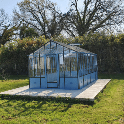 Réalisation d’une serre victorienne avec soubassement – HERBIGNAC (44- Loire Altantique)