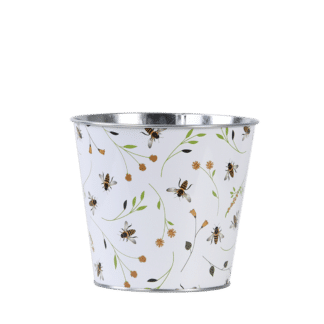 Pot à fleurs avec motif abeille (Vue 0)