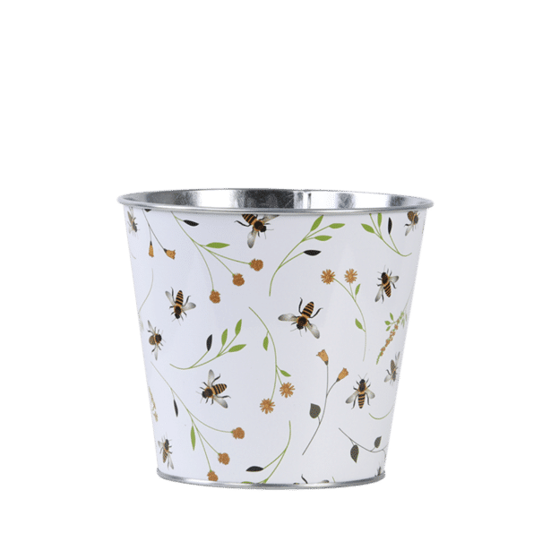 Pot à fleurs avec motif abeille (Vue 0)