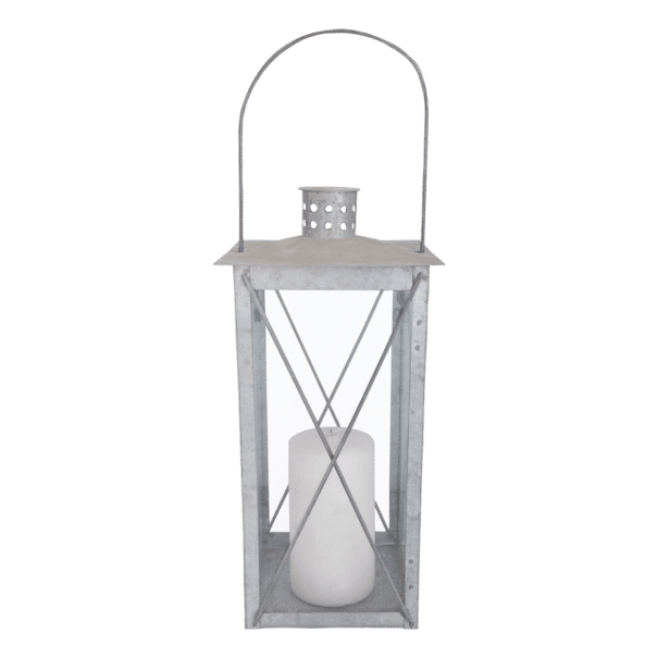 Lanterne classique zinc patiné M (Vue 0)