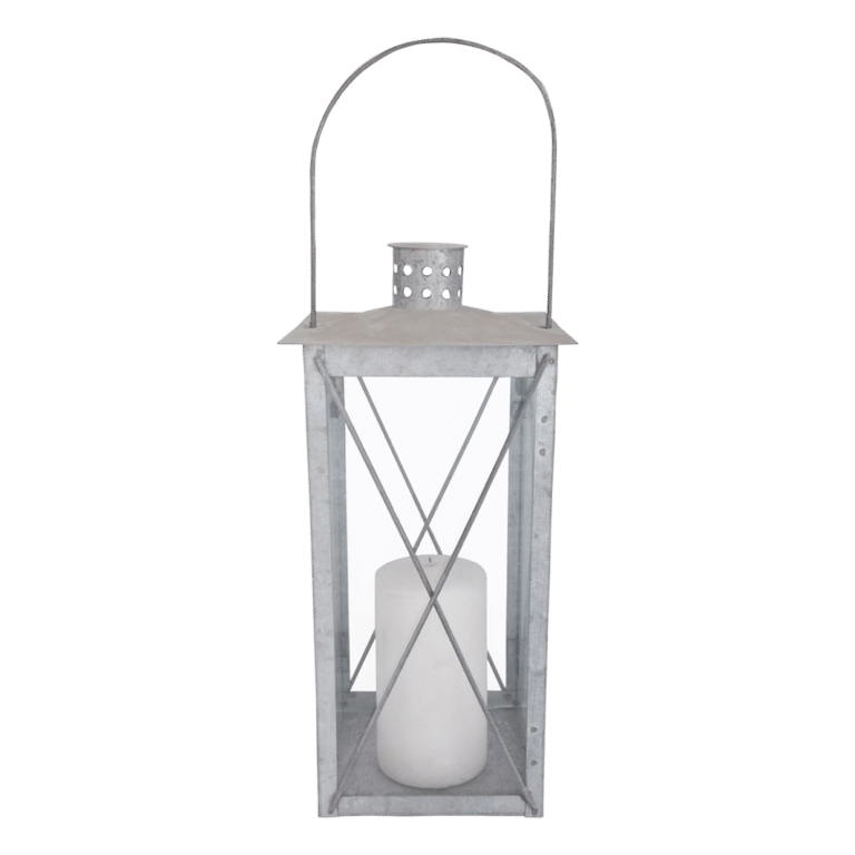 Lanterne classique zinc patiné M (Vue 0)