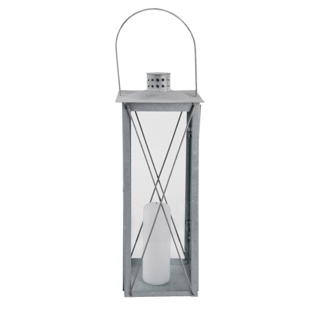 Lanterne classique zinc patiné L (Vue 0)