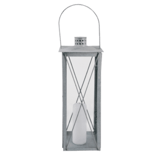 Lanterne classique zinc patiné L (Vue 0)