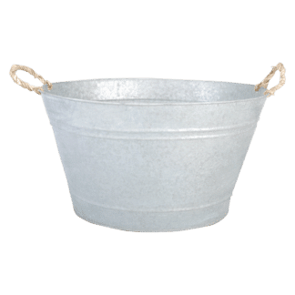 Bassine en zinc patiné (Vue 0)