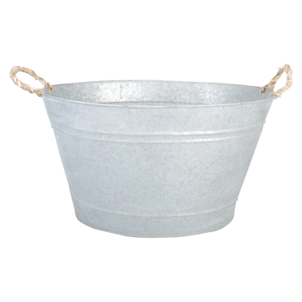 Bassine en zinc patiné (Vue 0)