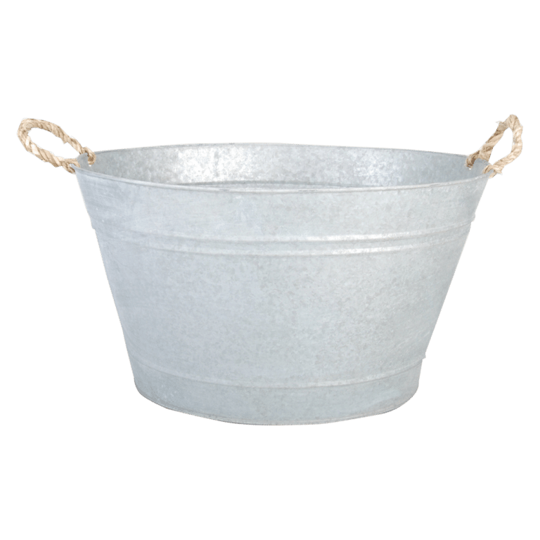 Bassine en zinc patiné (Vue 0)