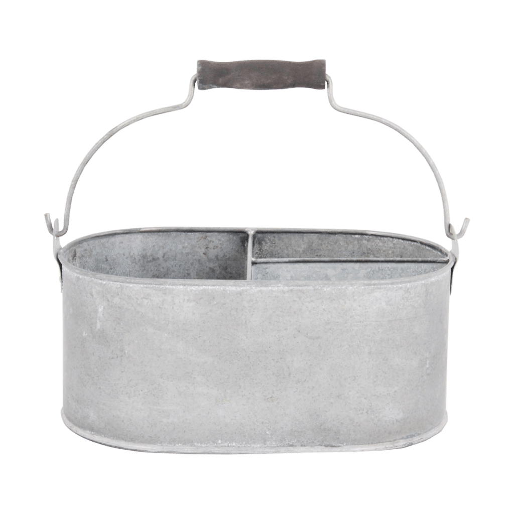 Soucoupe 3 compartiments zinc patiné S (Vue 0)