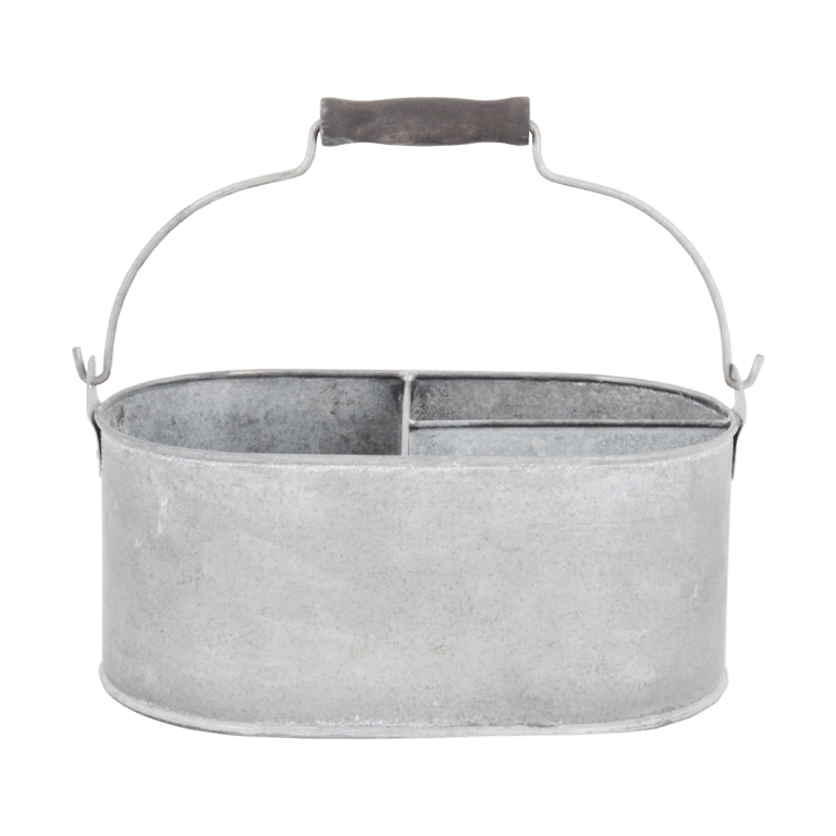Soucoupe 3 compartiments zinc patiné S (Vue 0)
