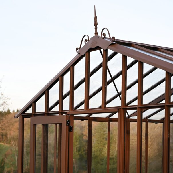 Serre en verre sur muret double pente - Structure aluminium - Joséphine sur Muret (Vue 18)