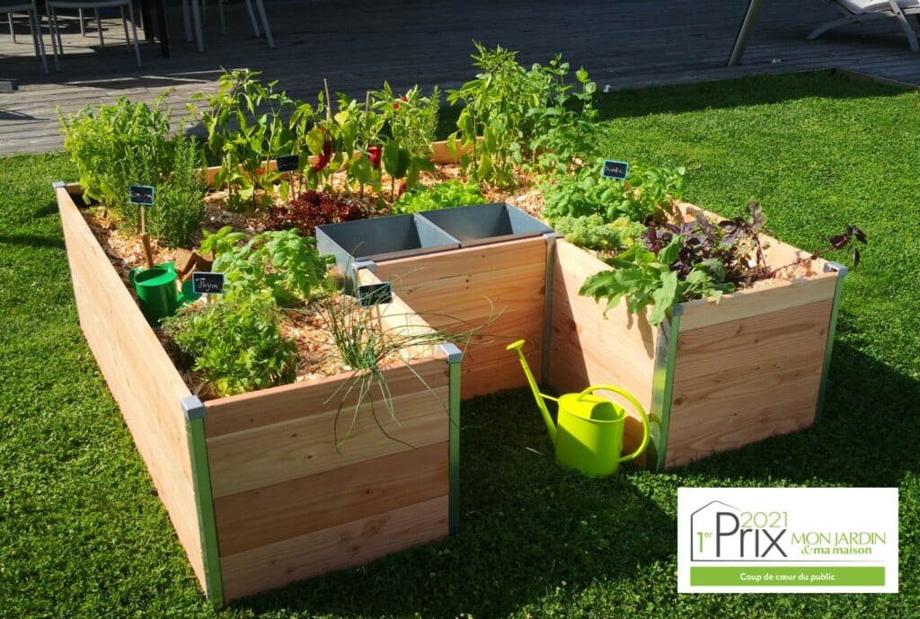 Potager autonome keyhole garden grand modèle - 170x175cm - Mon petit potager (Vue 0)