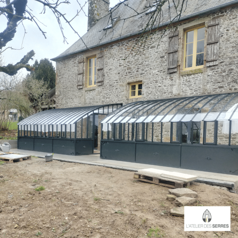 Conception d'une serre à l'Ancienne avec Soubassement - Isigny-le-Buat (50 - Normandie)