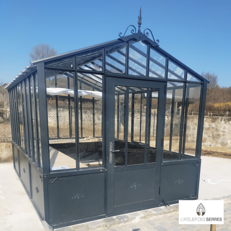 Montage d'une serre à l'ancienne avec soubassement - Chavençon (60 - Oise)