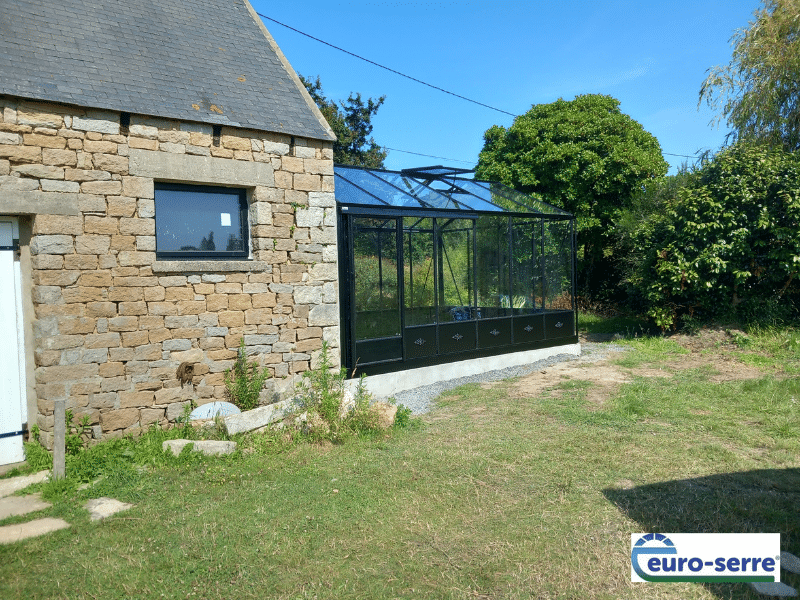 Projet d'une serre de jardin victorienne autonome soubassement - Structure aluminium - Trebeurden (22-Côtes-d'Armor) Vue 2