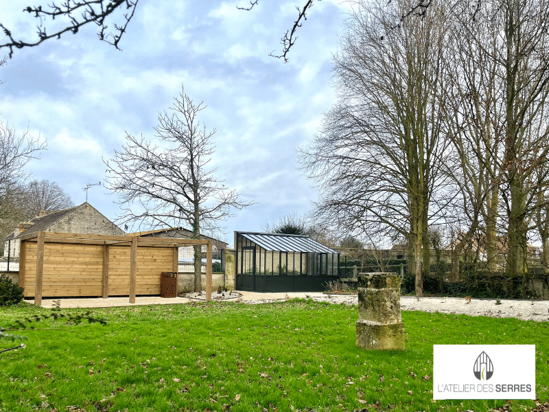 Réalisation d'une serre à l'ancienne adossée - Beny sur mer (14 - Calvados) - Vue 1