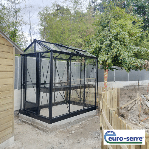 Conception d'une serre Euro Murale Retro 73 Plus Victorian - Serre de culture classique monopente soubassement - Structure aluminium - Sentheim (68 - Haut-Rhin) - à la Une