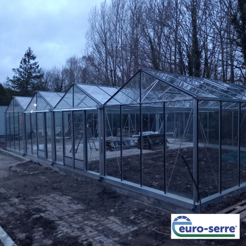 Conception d'une serre Euro Super Alu - Serre de culture classique grande surface - Structure aluminium - Aix Noulette (62 - Pas-de-Calais) - à la Une