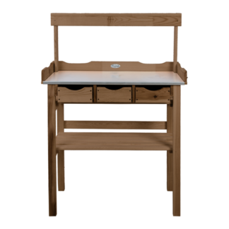 Table A Rempoter Marron Avec Etagère (Vue 0)
