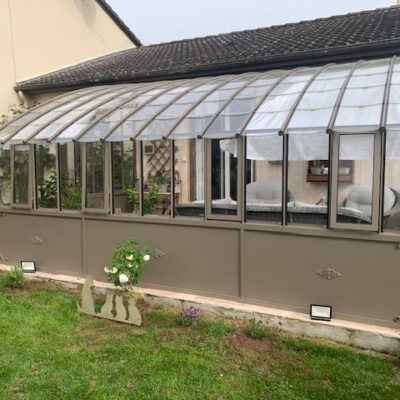 SERRE ANCIENNE ELEONORE SOUBASSEMENT VERRE – PONT AUTHOU – (27) EURE