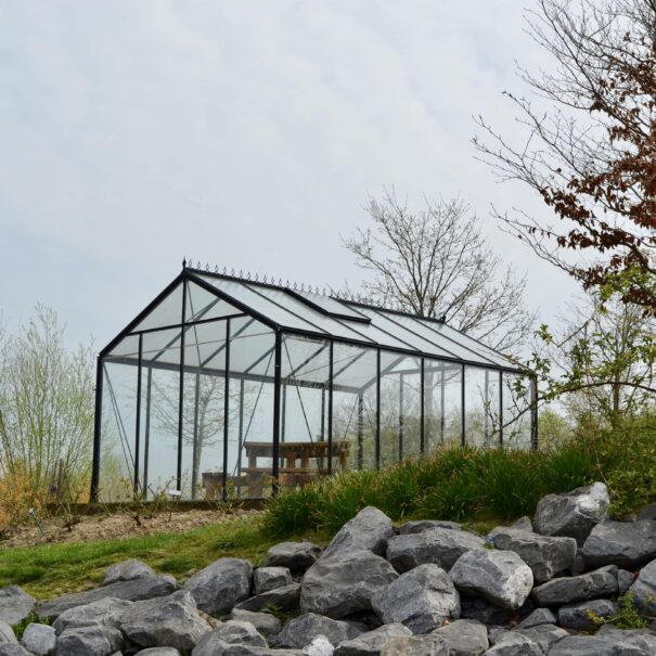 Serre de culture en verre - Double pente - Structure aluminium - ACD Parois droites (Vue 7)